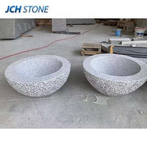 Bol à eau décoratif <span class=keywords><strong>en</strong></span> <span class=keywords><strong>pierre</strong></span> de granit naturel G603 G682 pour la maison et le jardin - Product Image 5