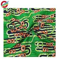 Meilleure vente de tissu africain en polyester de Java, tissu africain à imprimé de cire