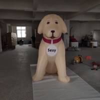 Ballon gonflable réaliste de grand chien de la publicité en gros à vendre