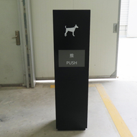 Poubelle à déchets pour animaux de compagnie, écologique, en acier galvanisé, type à pression, durable, portable, pour l'extérieur, pour la communauté