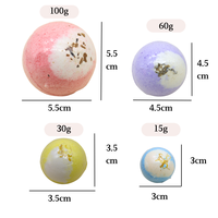 50 bombes de bain effervescentes pour pédicure, parfum intense, pour salon de manucure, mini bombes de bain pour SPA des pieds