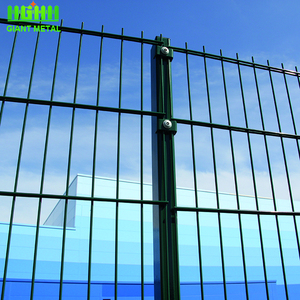 Clôture à double fil horizontal anti-escalade écologique à prix avantageux, en acier galvanisé à chaud avec cadre en acier et revêtement en poudre - Product Image 4