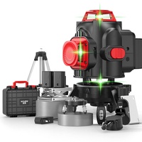 Niveau laser vert 360 degrés à 8, 12 ou 16 lignes, auto-nivelant rotatif 3D à 16 lignes