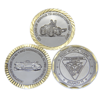 Pièce de monnaie commémorative moderne en gros, pièce de monnaie de défi personnalisée en alliage de zinc plaqué or et argent antique, pièce de monnaie souvenir 3D en métal avec boîte cadeau