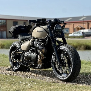 <span class=keywords><strong>Triumph</strong></span> Bonneville Bobber d'<span class=keywords><strong>occasion</strong></span>, <span class=keywords><strong>moto</strong></span> rétro à essence 1200cc, classique britannique, bon état, pour l'exportation - Product Image 4