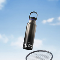 Botella de Agua Deportiva PINKAH de 570 ml, a Prueba de Fugas, Libre de BPA, de Acero Inoxidable Clásico, con Tapa Abatible y Pajita