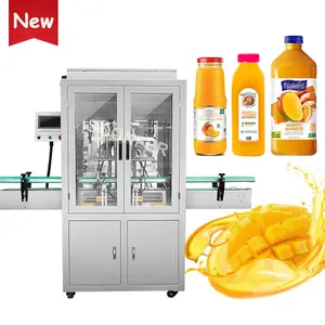 Full Automatic Bottling Machine Pet Bottle Beverage Drink Fruit Mango Juice Capping Filling Machine