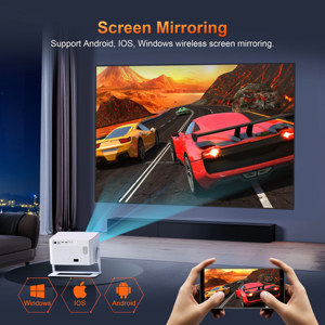 C8 <span class=keywords><strong>Pro</strong></span> 32G Android Proyector de cine en casa de tiro corto Full HD 1080P 3D 4K LED Enfoque automático Wi-Fi para LCD Home Cinema Android 9 - Product Image 6