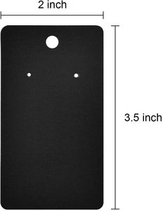 Emballage de bijoux personnalisé moderne avec logo, carte noire pour bijoux - Product Image 4