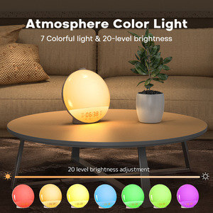 Lever <span class=keywords><strong>du</strong></span> soleil réveil gros dormeurs chambre sommeil veilleuse <span class=keywords><strong>lumière</strong></span> <span class=keywords><strong>du</strong></span> <span class=keywords><strong>jour</strong></span> rvb lampe de table intelligente lever <span class=keywords><strong>du</strong></span> soleil lampes de réveil - Product Image 5