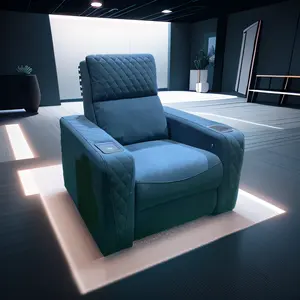 电影院椅真皮电动家庭影院沙发舒适坐垫超细纤维麂皮真皮躺椅