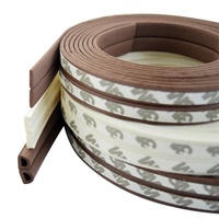 Bande d'étanchéité en caoutchouc EPDM autocollante de type D, bande de mousse universelle résistante aux intempéries, éponge pour porte et fenêtre, service de découpe personnalisable