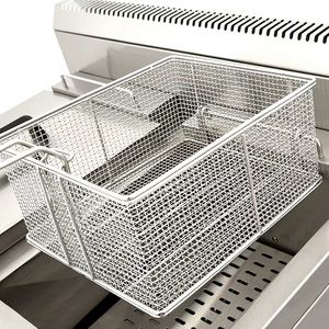 Friggitrice a Gas da Banco a 2 Vasche con Capacità 11+11L e Valvola dell'Olio per Uso Domestico, per Nuggets di Pollo, Patatine Fritte, Tempura e Costolette di Maiale - Product Image 3