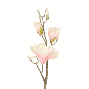 Tallos de Magnolia Artificiales Gigantes de Color Rosa, Ramas de Flores de Seda Sintética de 32.3'' de Largo para Floreros de Piso, Centros de Mesa para Bodas y Decoración de Primavera - Product Image 2