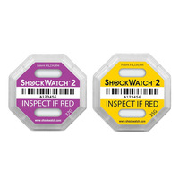 Autocollants d'indicateur d'alerte de dommages de transport 25G ShockWatcher2 étiquette originale avec autocollants de compagnon