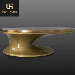 Italia moda minimalista ufficio ovale marmo naturale top speciale a forma di tavolino - Product Image 4