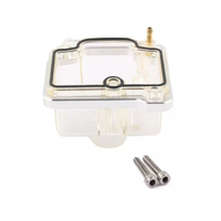 Carburateur de Moto Transparent, Couvercle Inférieur, Bol Flotteur, 21, 24, 26, 28, 30, 32, 34mm, 6 Couleurs Pwk Ksr Oko Koso