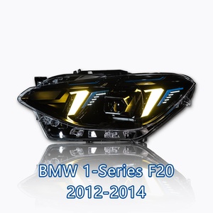 Adatto per modelli <span class=keywords><strong>BMW</strong></span> Serie 1 <span class=keywords><strong>F20</strong></span> dal 2012 al 2014, faro con luci diurne a LED stile "denti" e indicatori di direzione modificati - Product Image 4