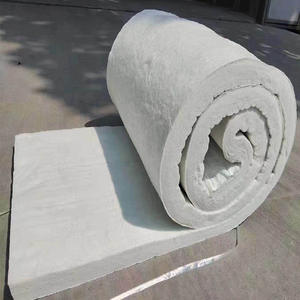 Manta agujada de silicato de alúmina Luyang 128kg/m Grado HA Fieltro enrollado para aislamiento de tuberías de horno Algodón aislante de fibra cerámica - Product Image 5
