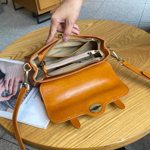 Bolso de Mano de Cuero Genuino de Vacuno de Siete Colores Andong para Mujer, Bolso Bandolera de Moda, Bolso de Mano de Gran Capacidad - Product Image 3