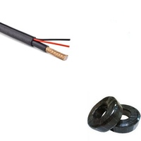 305m RG59 con Power Siamese Communication Cable coaxial para cámara CCTV Cable coaxial para sistemas de vigilancia