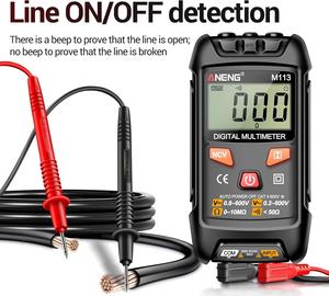 Multímetro Digital Aneng M113, Medidor <span class=keywords><strong>de</strong></span> Voltaje y Resistencia, NCV, Protección CAT II 600V, Alta Precisión - Product Image 3