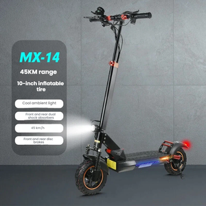 Vente flash Batterie longue duré<span class=keywords><strong>e</strong></span> 48V 800W Haute puissance 45KM/<span class=keywords><strong>H</strong></span> Trottinette électrique à grande vitesse avec lumières LED colorées Trottinettes électriques pour hommes - Product Image 3