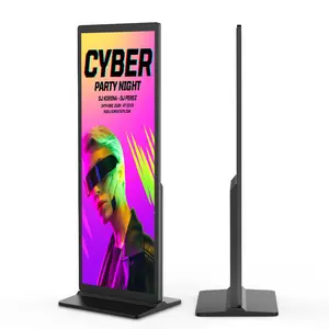 Marvel Ultra-thin And Fast Delivery High Screen-to-body Ratio Kiosk Touch Indoor Floor Stand Full Screen Digital Signage Display