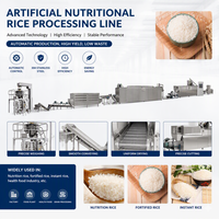 Ligne de production de riz artificiel fortifié, machine à fabriquer le riz extrudé pour la production de riz nutritif sans cuisson