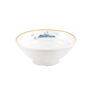 Ensemble de 6 bols en céramique Great Mountains And Rivers avec bord doré pour soupe, nouilles et petit-déjeuner - Product Image 5