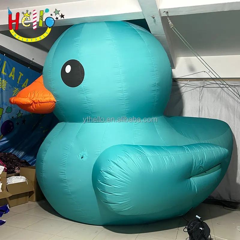 Giant custom inflatable animal product cute inflatable blue duck mascot for advertising