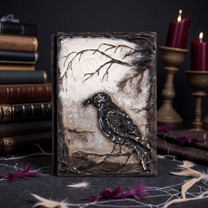 Dizüstü Retro kuş 3D kabartma zanaat GTB02J karga sihirli kitap Krusu tarafından kalınlaşmış dizüstü - Product Image 3