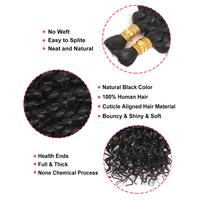 Cheveux humains bruts brésiliens en vrac pour tressage, 100% naturels, sans trame, styles Water Wave, Jerry Curly, Boho Curls, Kinky Deep Wave