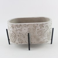 Pots à plantes hauts faits main de qualité chinoise, nouveau design, extérieur en ciment classique, écologiques, auto-arrosants pour jardin, suspendus ou au sol
