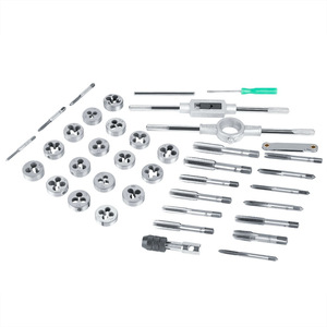 High Quality <strong>40PCS</strong> Tool Box <strong>Set</strong> Tap &amp; Die with Holder and Adjustable <strong>Wrench</strong> Hard Case OEM - Product Image 3