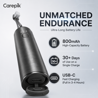 Cabezales de Repuesto para Cepillo de Dientes Sónico Carepik de Aluminio, Cuidado Sensible, Cerdas Suaves, Estuche de Viaje, Sanitizador UV, Blanqueamiento