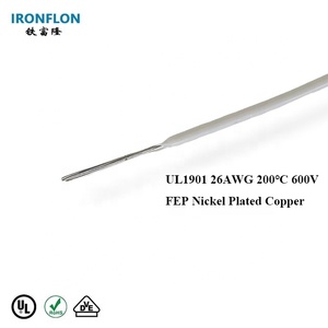 Factory UL1901 26AWG 200C 600V FEP Nickel Plated <strong>Copper</strong> High Temperature Automatic Cable Stranded <strong>Copper</strong> Heating <strong>Wire</strong> - Product Image 2