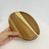 Nouveau plateau en bois rectangulaire ovale multifonction de conception européenne pour fruits, cuisine, aliments, desserts, collations, rangement domestique