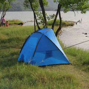 Carpa Familiar Simple de Una Habitación, de Tela Oxford, para 2 Personas, Impermeable, Ecológica, Resistente, para Acampar, Pescar, Playa, Uso en Todas las Estaciones - Product Image 1