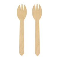 Fourchettes en bois modernes, biodégradables, jetables, de qualité supérieure, écologiques, pour les mariages, les fêtes, les pique-niques, les restaurants