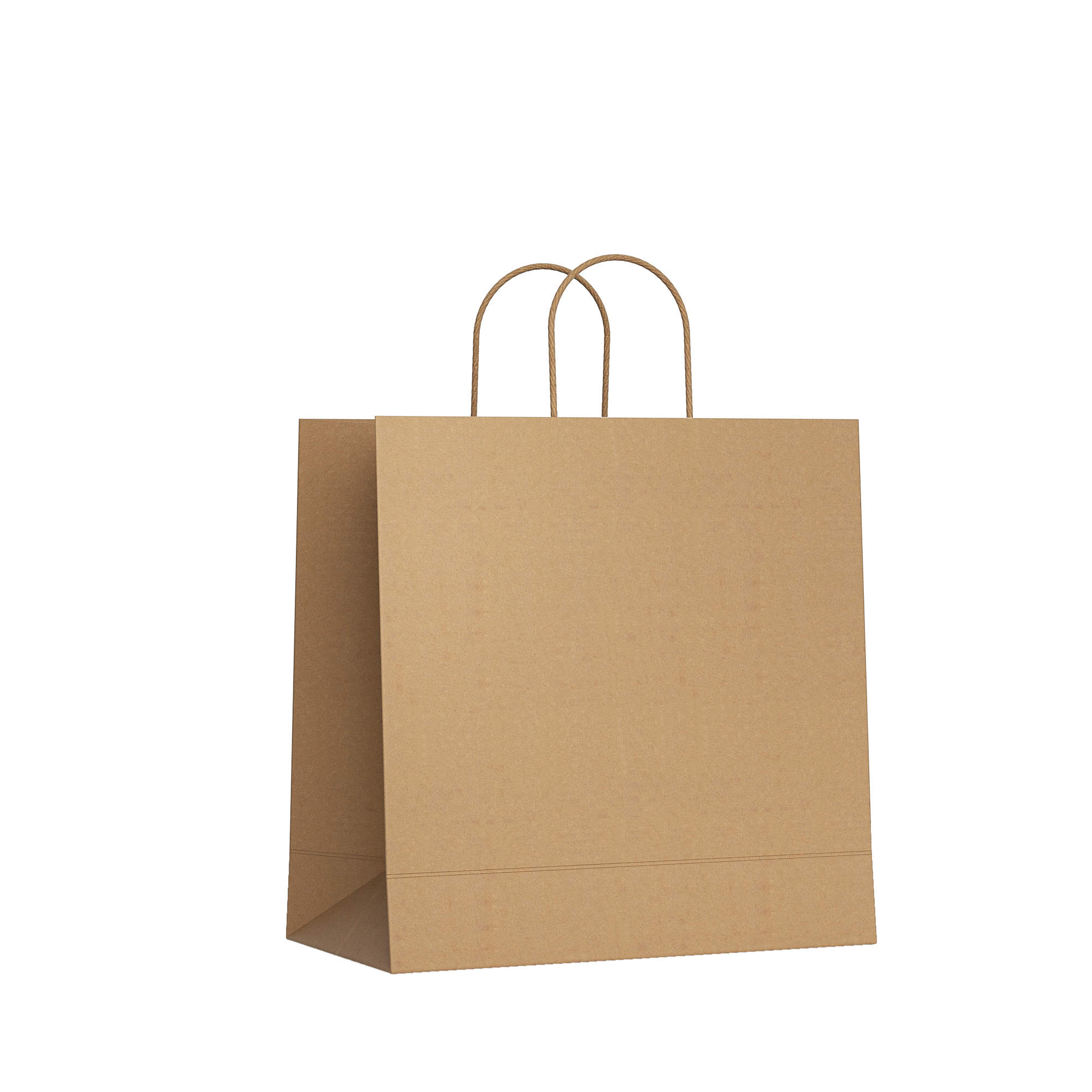 Wholesale Paper Bag Brown White Kraft Grocery Paper Bags for Supermarket Retail Durable Plain Kraft Paper Bag
