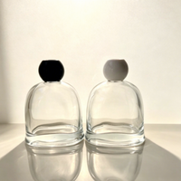 Diffuseur d'arômes haut de gamme sans flamme pour bureau à domicile, en verre sodocalcique sérigraphié, avec bâtonnets en rotin et recharge d'huiles essentielles parfumées