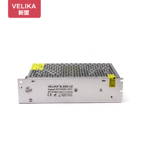 Velika S-200-12 <b>12V</b> 16.7A 200W <b>Switching</b> Power Supply AC110/220V to <b>12V</b> LED Strip Indoor Power Adapter - Product Image 1