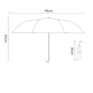 Paraguas <span class=keywords><strong>Plegable</strong></span> con Borde de Volantes y Bloques de Color, Protección UV, <span class=keywords><strong>para</strong></span> Sol y Lluvia, con Mango Curvo, <span class=keywords><strong>para</strong></span> Mujeres y Niñas, Diseño Personalizado OEM - Product Image 6