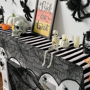 <strong>Custom</strong> Halloween Festival Themed Linen <strong>Table</strong> <strong>Runner</strong> for Rectangle Dining <strong>Table</strong> Decoration - Product Image 5