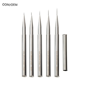 ชุดปากกาเขียนลายเล็บโลหะ OEM/ODM ปรับแต่งได้ พร้อมแปรงเขียนลายเล็บ ขนาด 7 มม. 9 มม. 12 มม. 15 มม. 18 มม. - Product Image 1