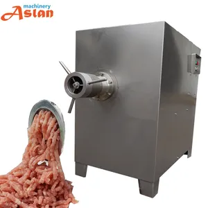 Picadora comercial de carne de pescado, máquina picadora de carne de hueso de pollo, picadora de carne de ternera congelada