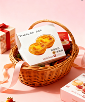 Boîte à tartelettes aux œufs 4 pièces, boîte à dim sum, boîte d'emballage pour gâteaux, boîte d'emballage pour pâtisseries, boîte d'emballage pour produits de boulangerie, boîte d'emballage pour bonbons
