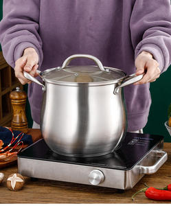 Juego de utensilios de cocina de <span class=keywords><strong>3</strong></span> capas de acero inoxidable 304 de grado alimenticio con doble mango - Product Image 2