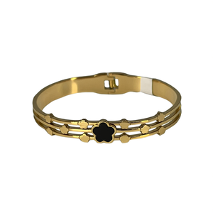 กำไลข้อมือแฟชั่น สแตนเลสสตีล 316L ชุบทอง PVD ดีไซน์ทนทานและยั่งยืน - Product Image 2
